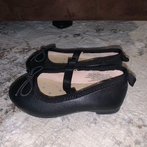 Toddler black Strap shoes size 5
